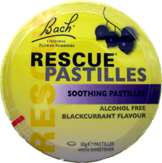 Rescue pastilky 50g  - příchuť černý rybíz